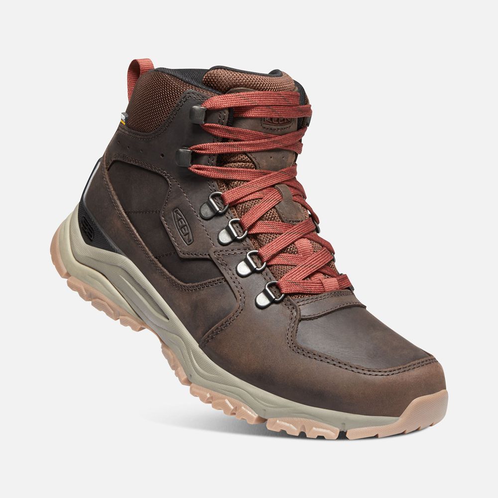 Bottes de Randonnée Keen Homme Rouge/Marron | Innate Cuir Waterproof | VQECA-9417